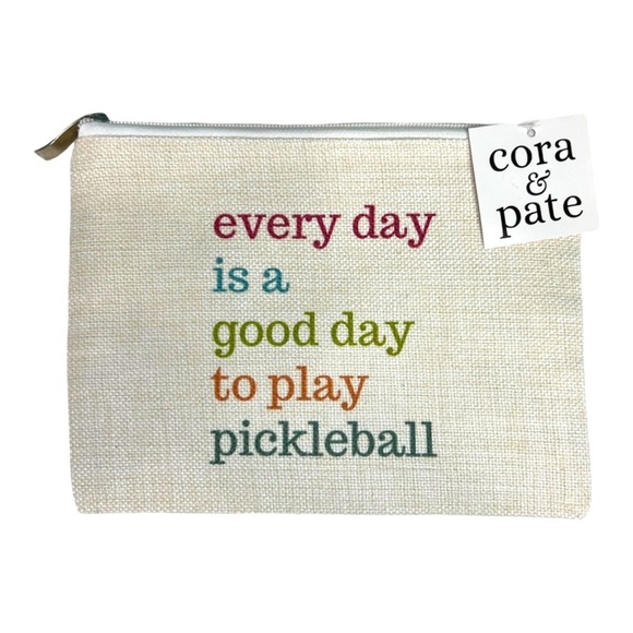 Pickleball Zipper Pouch and Keychain - Picture 3 of 6